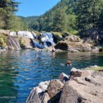 Dougan Falls Washington, Swimming Area at the waterfall base