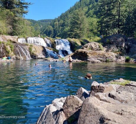 Dougan Falls Washington, Swimming Area at the waterfall base