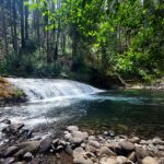 Salmon Creek Falls, Oregon, Cascade Mountains. Oakridge