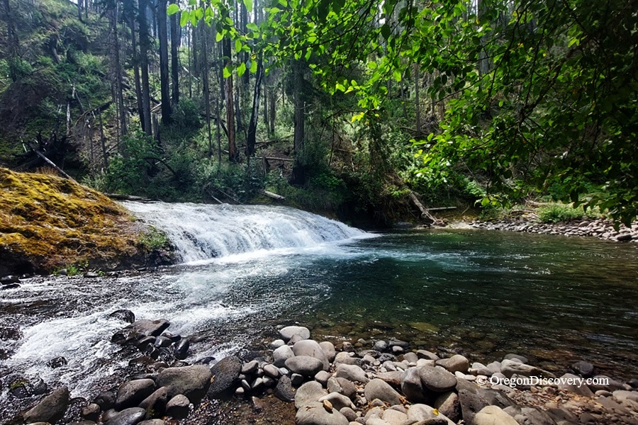 Salmon Creek Falls, Oregon, Cascade Mountains. Oakridge