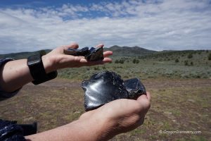 Glass Butte - Black Obsidians