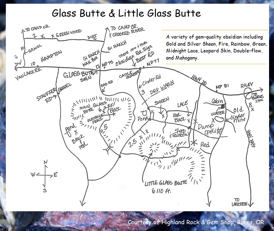 Glass Butte Little Glass Butte Obsidian Collecting Area