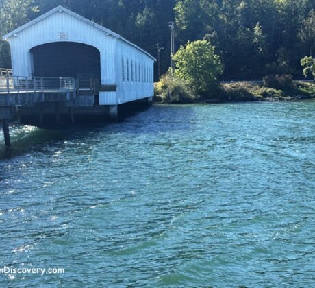 Lowell Covered Bridge, Dexter Reservoir, Oregon
