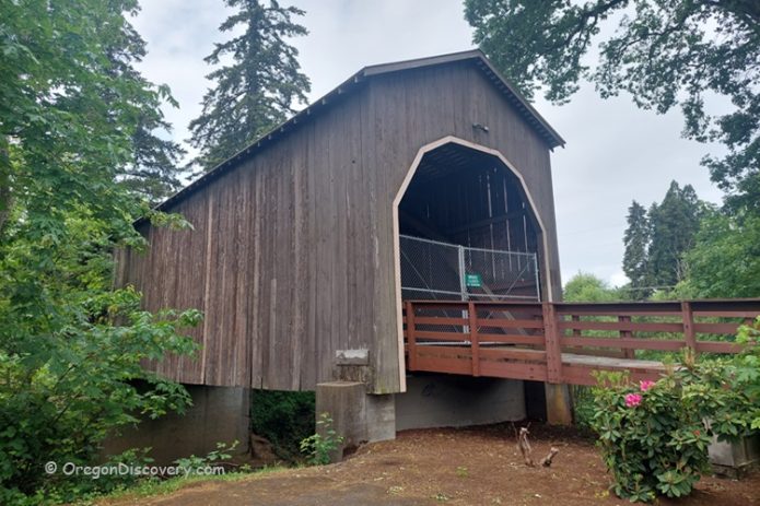 Pass Creek Covered Bridge - Made With The Oldest Timbers In Oregon ...