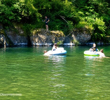 Wilson River Swimming, Tillamook, Oregon