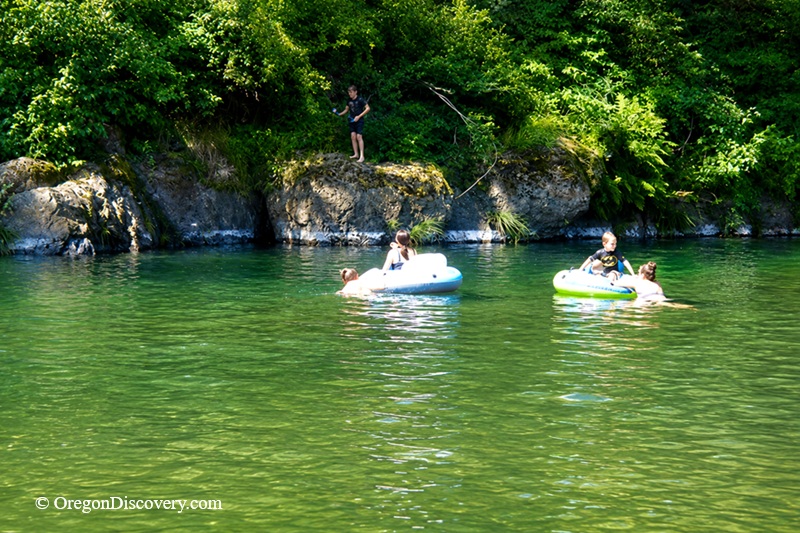Wilson River Swimming, Tillamook, Oregon
